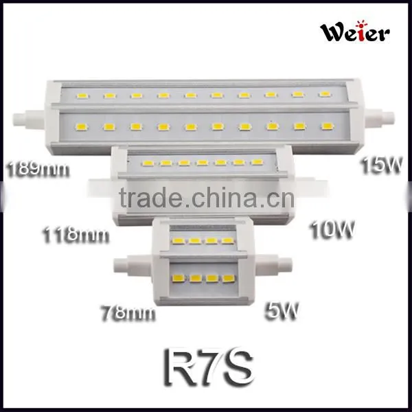Zhejiang factory price and high quality CRI>80 85-265v ac 5-15W snd led r7s led lamp for court yard