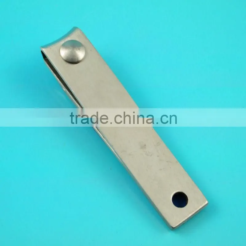 Blue colored rubbers & plastic handle square nail clippers
