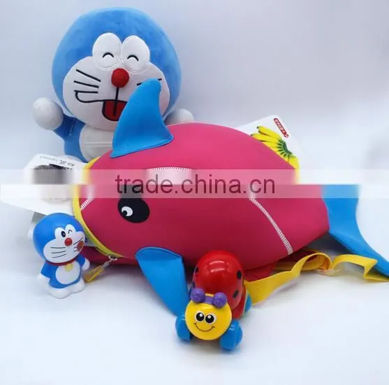 Kids backpack bag / children Waterproof backpack / cartoon bag,Dolphin shape backpack