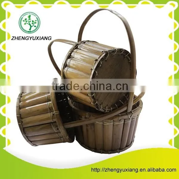 Bamboo sheet weaving basket for easter decorative
