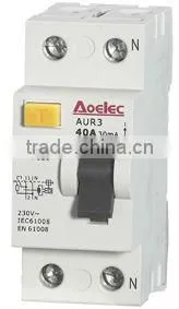 AUR3 KEMA certificate with high breaking capacity 30mA RCCB