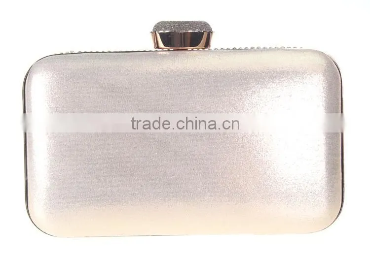 New products glass and rhinestone evening bag of women