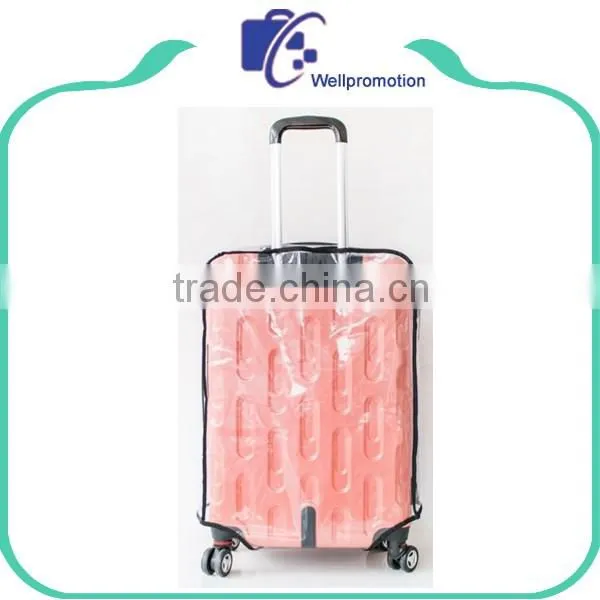 Custom transparent pvc luggage cover/ waterproof Clear luggage cover