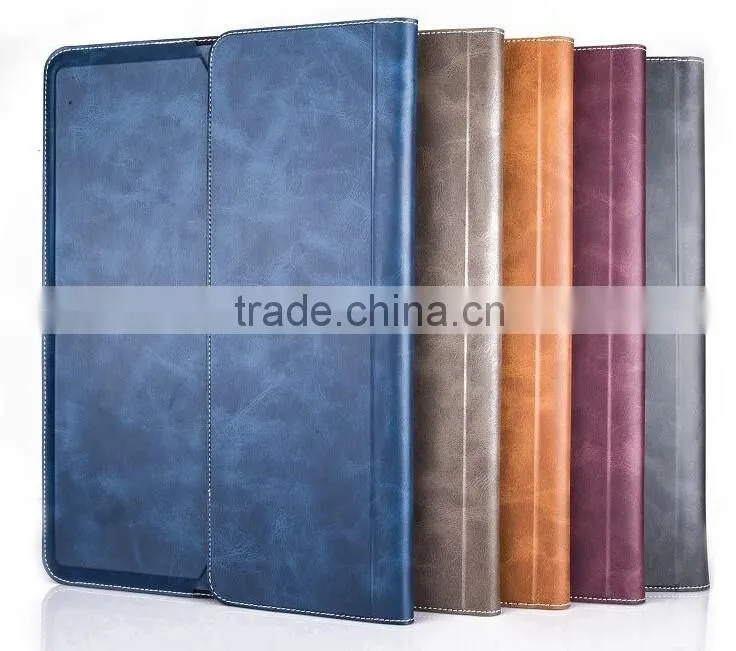 Flexible synthetic PU leather case for ipad, synthetic leather case