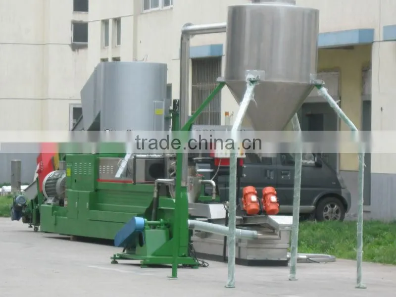 Plastic recycling granulator film extruder machine