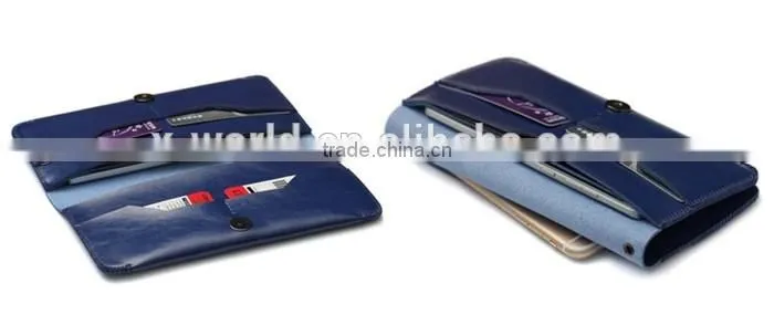 Modest Luxury Waterproof Leather Multifaction Wallet Case for Cellphone,Cards,Money