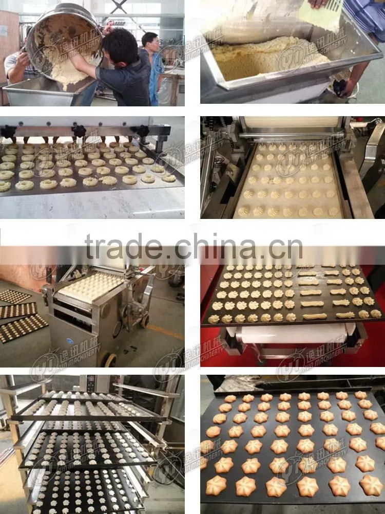 PLC controlled food confectionary industrial ce fortune cookie maker making machine