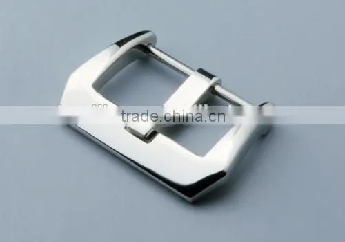 high polish stainless steel 22mm watch band buckle