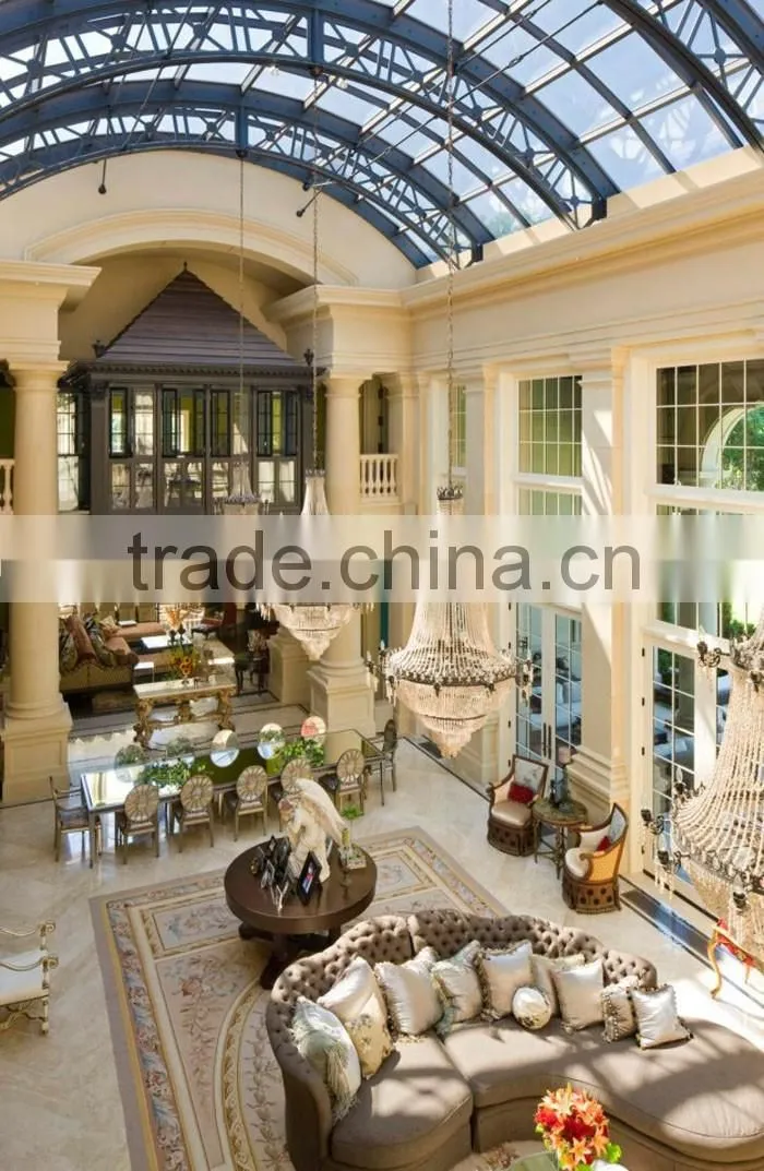 Grand island villa project designs interior and exterior beige limestone columns