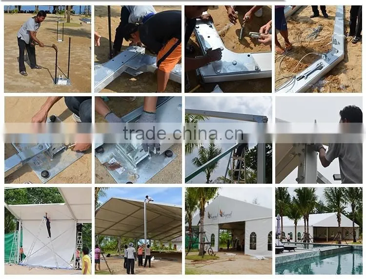 Outdoor luxury tent party wedding tents with pvc