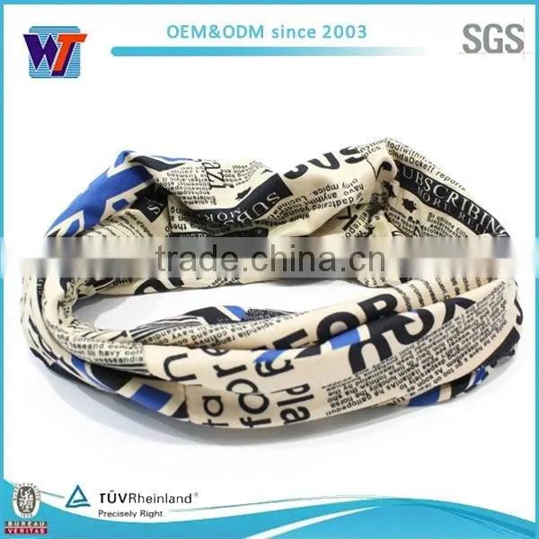 Screen print bandanas headwear multifunctional headwear muslim hijab