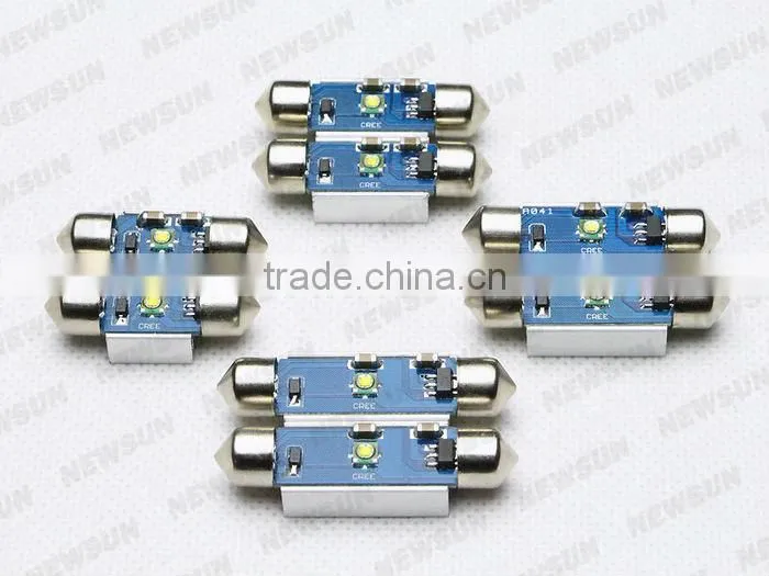 Factory best price led festoon light for all cars, white color car roof lights with one year warranty
