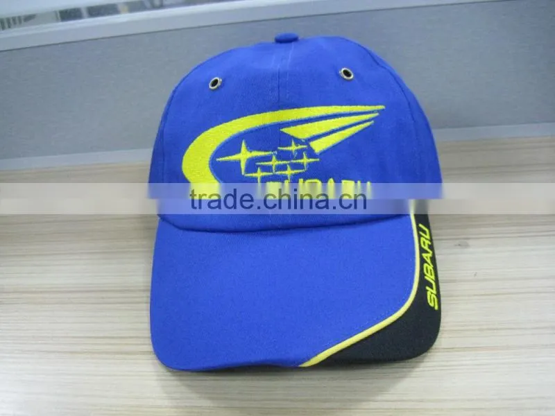 100% cotton 6 panel flat embroidery baseball cap