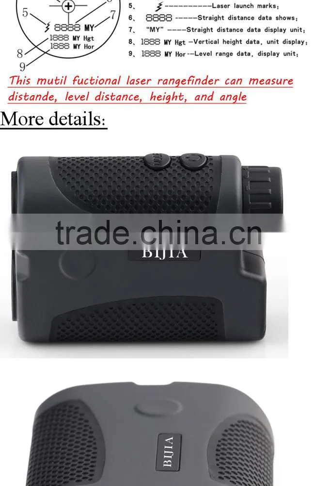 BIJIA 400m 4X25 Golf Rangefinder - Breaking 80 Laser Range Finder with PenSensor 3 Advanced FlagSeeker & InteliScan Technology