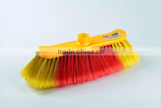 High Quality Plastic Floor Broom Angled With Long Handle