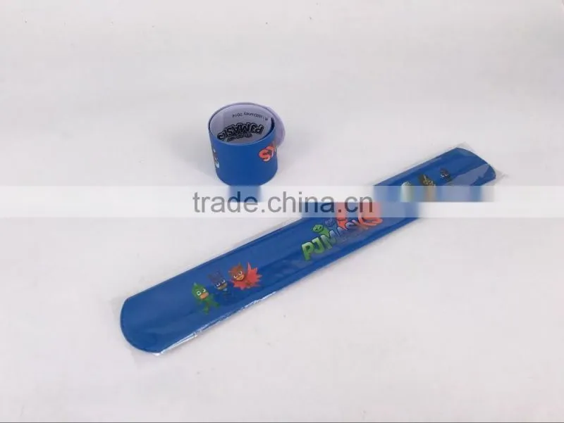 Personalized PVC clap bands / Custom reflective slap bracelets / Snap wristbands