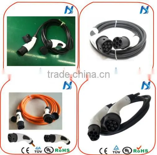 EVSE T2 female to male charging plug/32 A type 2 cable