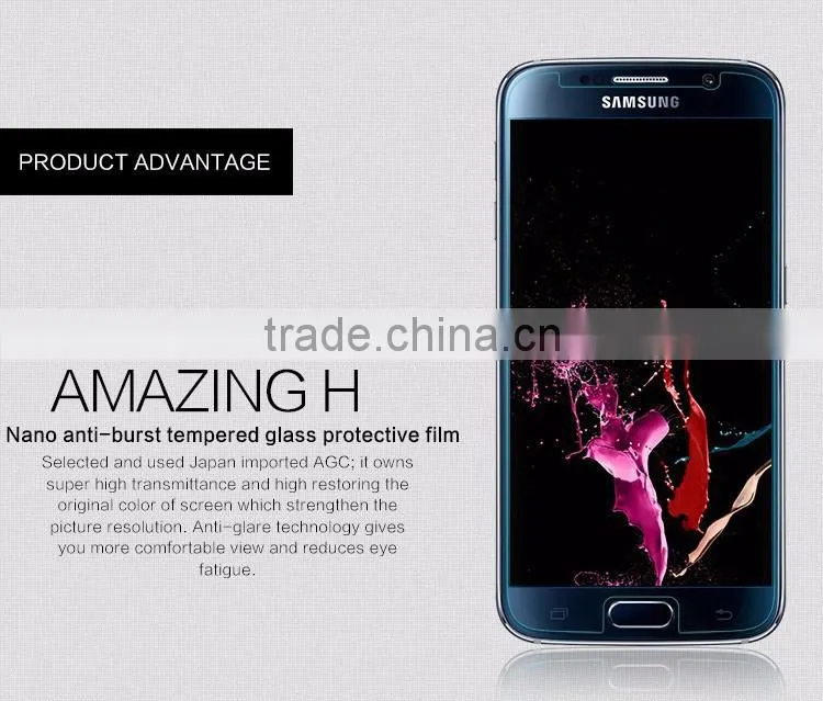 2015 Newest 3D Hot Curved Tempered Glass Screen Protector for Samsung Galaxy S6 Edge