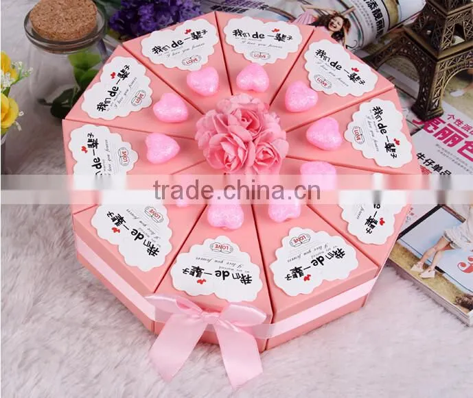 Popular wedding party gift favour packaging box