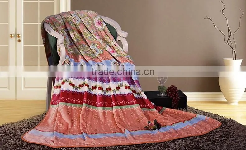 custom rosettes stock coral fleece blanket
