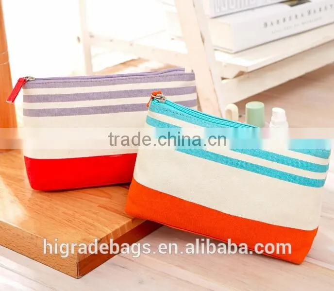 fashion style travel canvas cosmetic bag