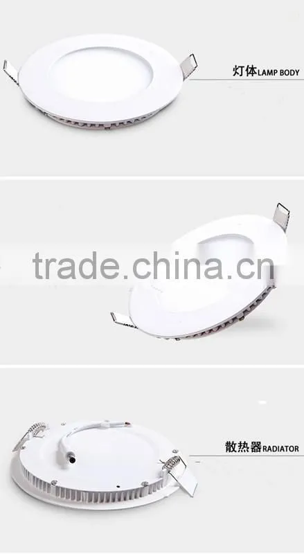 indoor use ultra thin led panel light 4w 6w 9w 15w panel light led