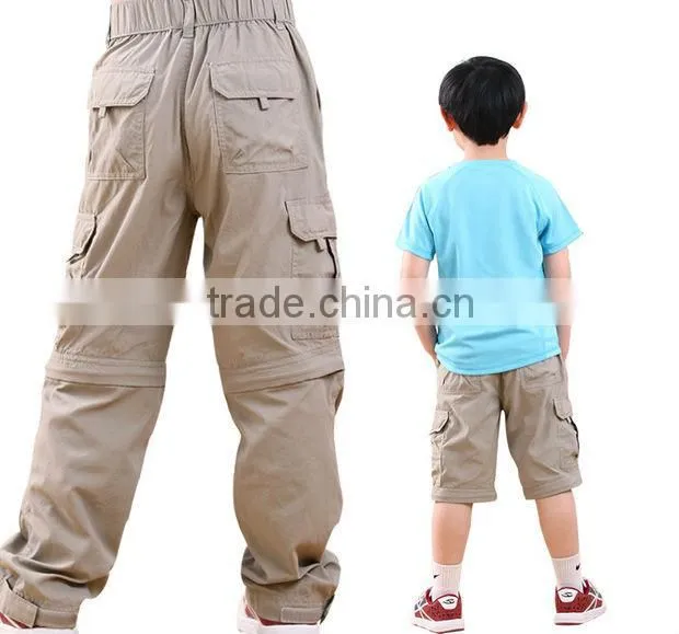 Fashion outdoor hiking breathable custom pants for children