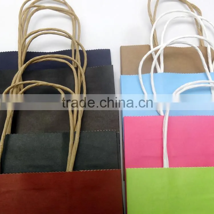 Custom logo Paper Bag In Stock Cheap Kraft Paper Bag Manufacturers