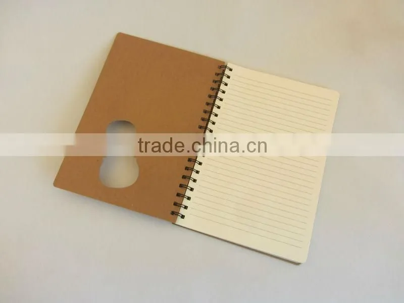 Violin die-cut spiral advertising notebook