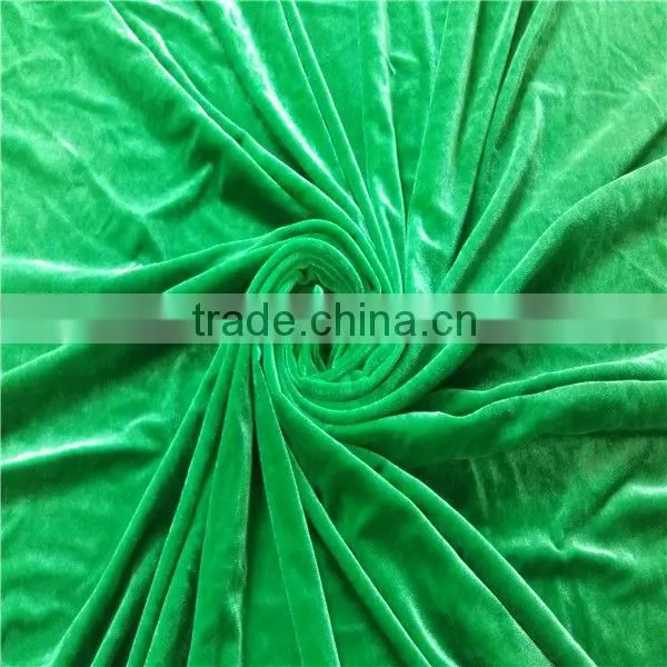 spandex two-way stretch velvet fabric for garments fabric