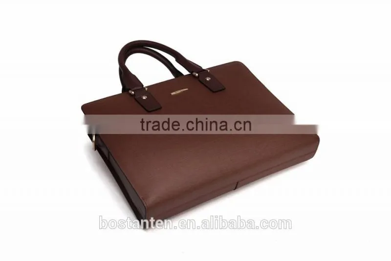 business brown leather men briefcase messenger hand bags fashion
