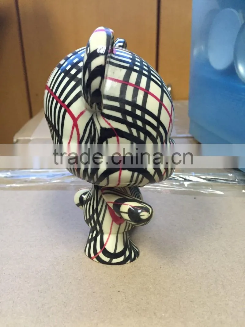Bear Shape Plastic DIY Toy,Animal Custom Vinyl Toy