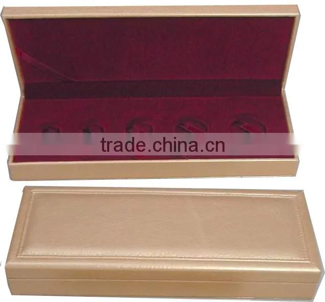 Leather Coin Box in plastic box base