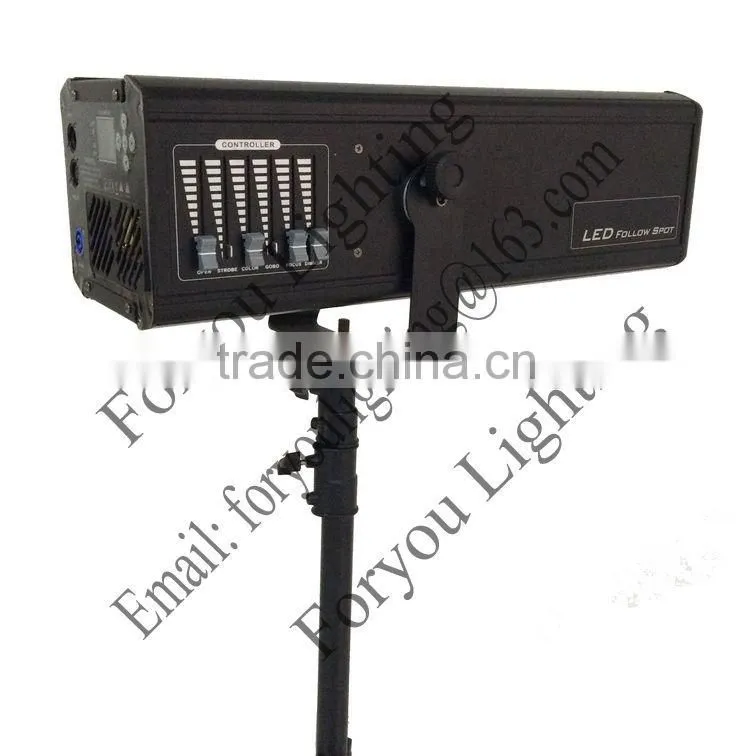 Factory Wholesale Professional Stage Wedding Used Zoom 300W LED Follow Spot Light