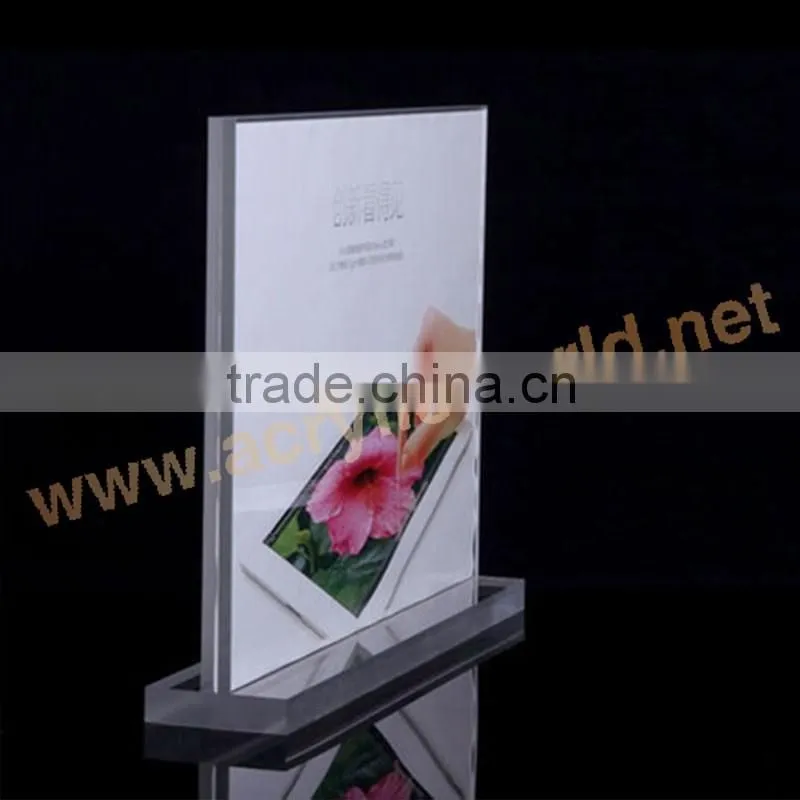 clear plastic menu holder