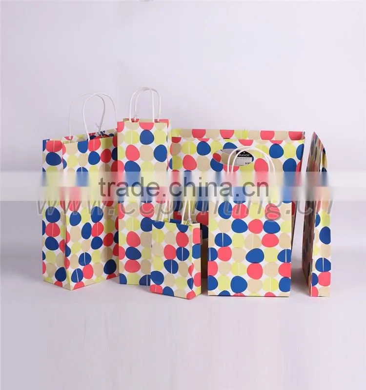 Blue Fancy Gift Paper Shopping Bag with Bow Tie
