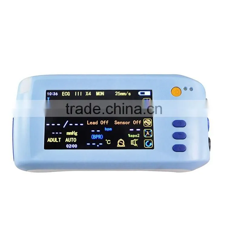 5.1 inch Standard parameters real time analysis economic multipara patient monitor manufacturer price