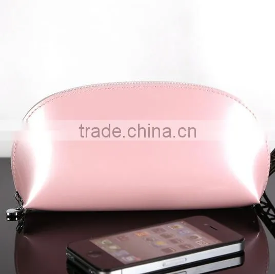 2015 new multi-function bling patent leather hand bag, cosmetic bag, Stationery bag
