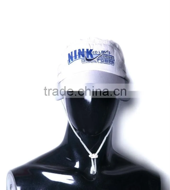 Hottest sell fashionable fishing product white peaked cap for outdoor sport