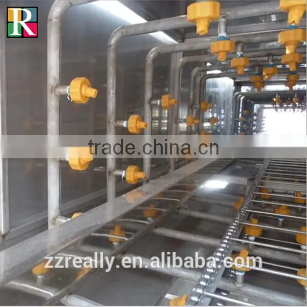 Electric heating type stainless steel 0-15m/min plastic basket washer