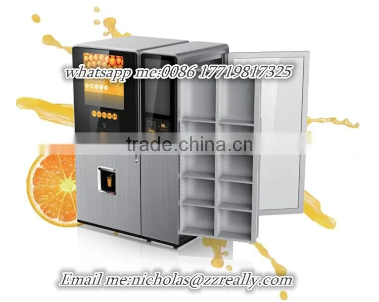 coin operated orange juicer vending machine