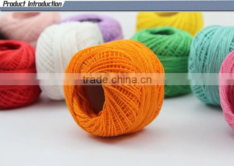 high quality cotton pearl ball thread in paper box