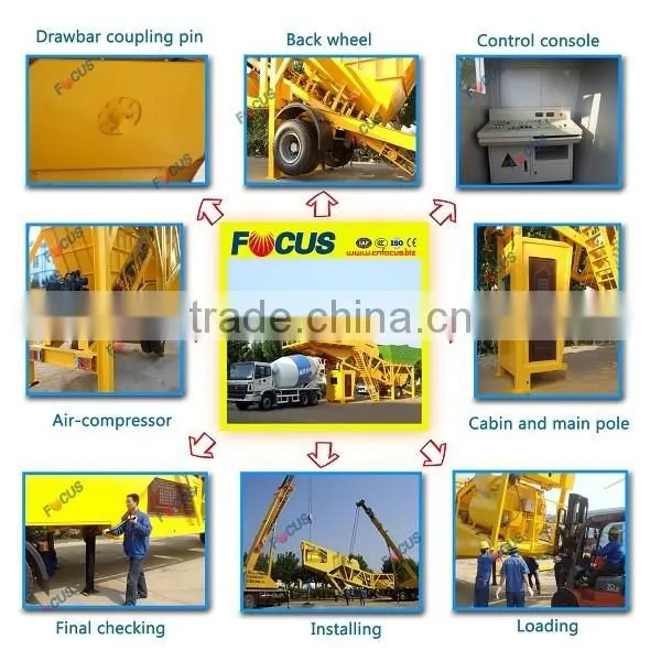 Good Performance Movable Concrete Batching Plant YHZS25