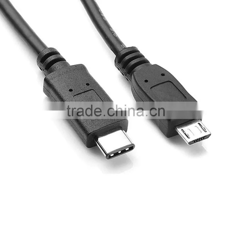 1M USB 3.1 C Type C connector Male to Micro USB male Data Cable for tablet&smart phone