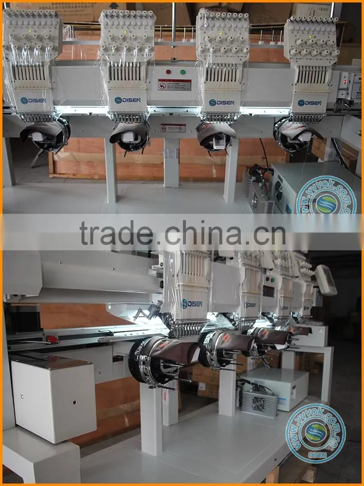 Domestic custom logo germany digital cnc cross stitch saree quilting leather bed sheets hat 4 heads embroidery machine for sale
