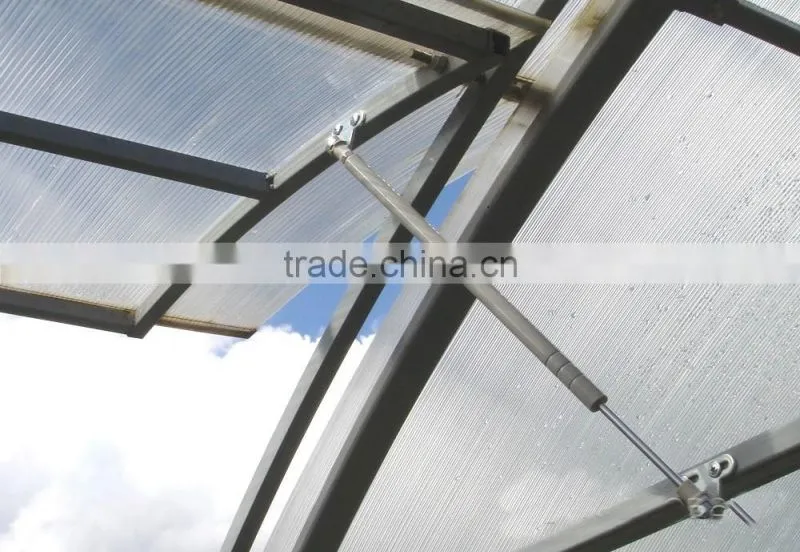 Automatic thermal actuator for greenhouse ventilation