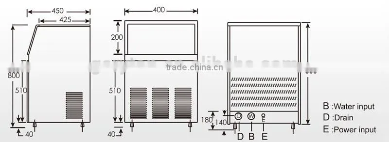 GRT - LB55/80S Free Standing Ice Maker , Ice Machine