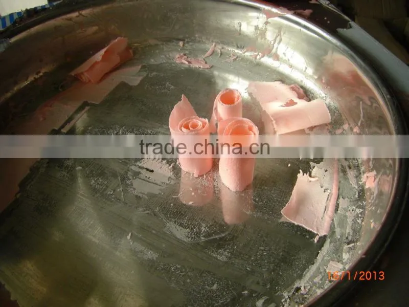 Factory price Fry Ice Cream Machine / Flat Pan Fried Ice Cream Machine / Ice Cream Roll Machine (ZQR2170S)