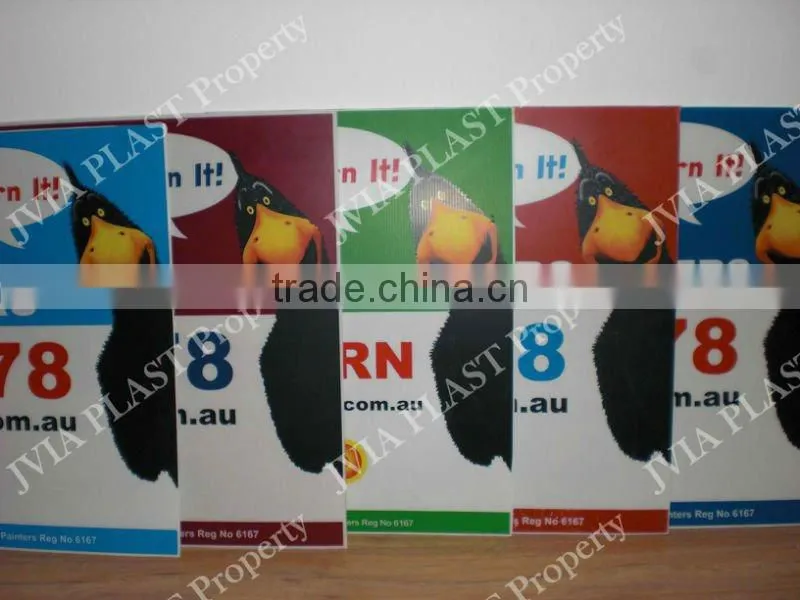Plastic Corrugated Poster Board