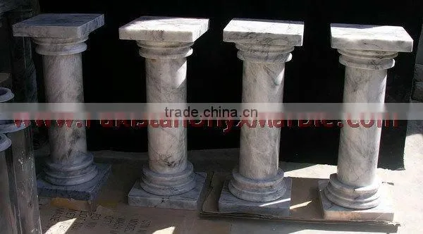 NATURAL STONE BADAL GRAY MARBLE PEDESTALS